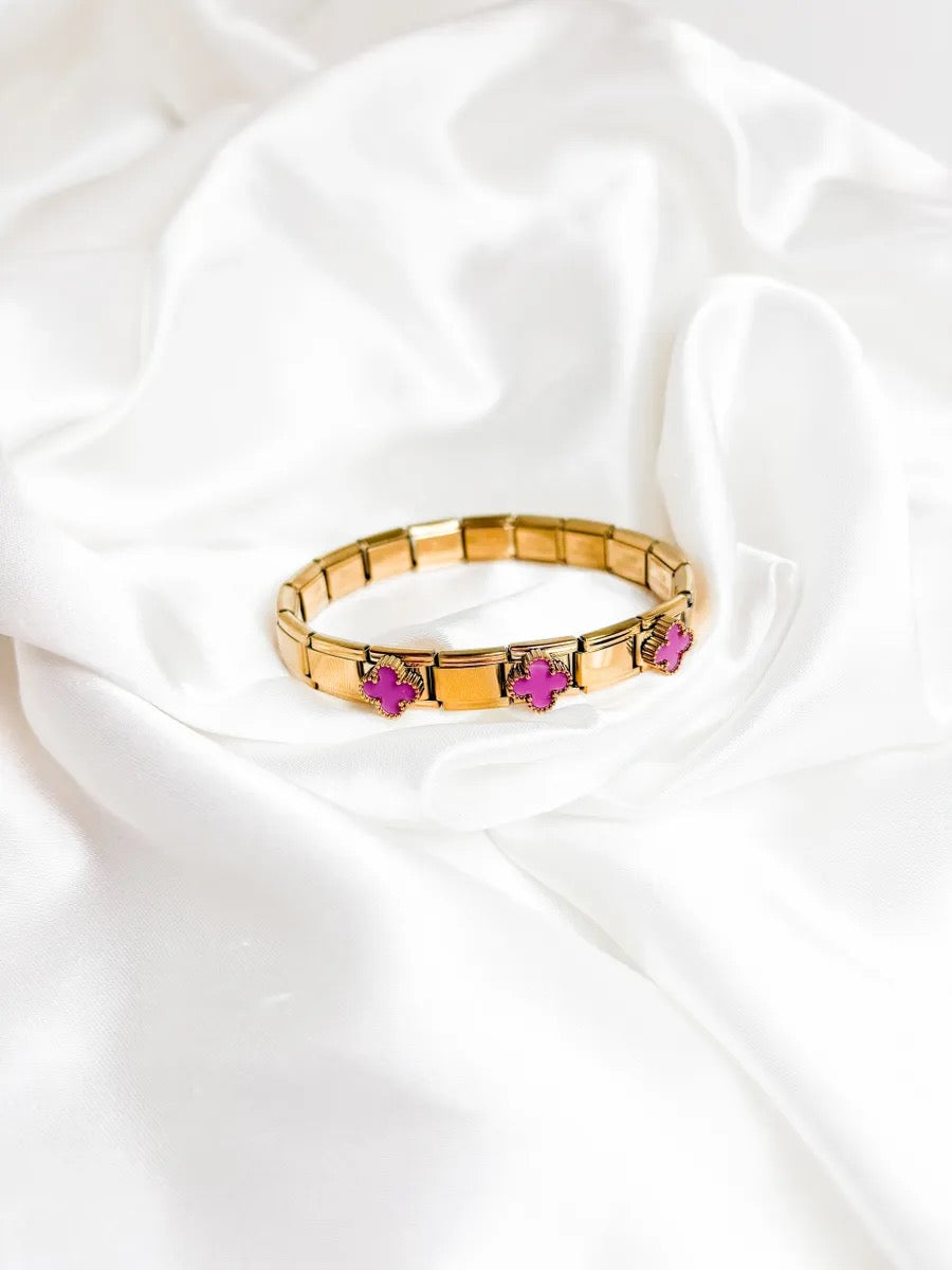 The Purple Clover Bracelet